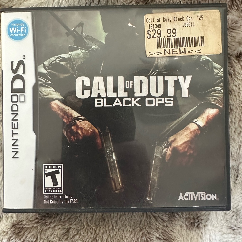 Nintendo DS Call of Duty Black Ops game
